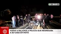 Tarapoto: Matan a balazos a policía que regresaba a su casa en moto