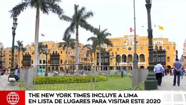 The New York Times incluye a Lima en lista de 52 lugares para visitar en 2020