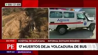 Tragedia en la Carretera Central: 20 heridos son trasladados al hospital de Matucana