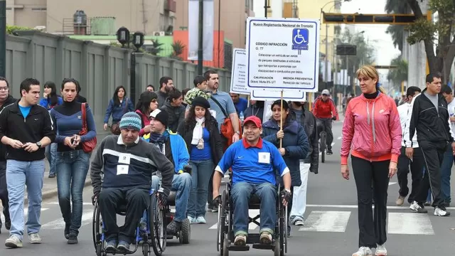 Personas con discapacidad. Foto: Andina