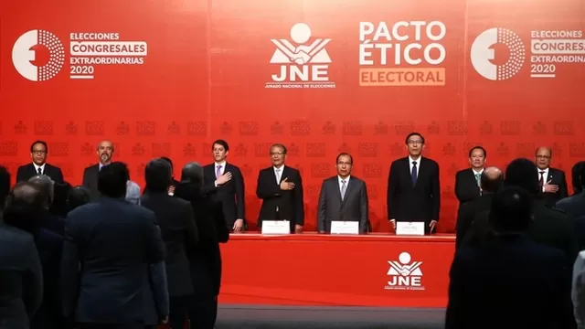 Pacto Ético Electoral. Foto: Andina