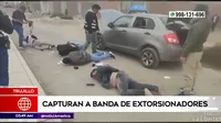 Trujillo: Capturan a banda de extorsionadores