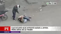Trujillo: Cayó sicario que intentó matar a joven pero arma se trabó