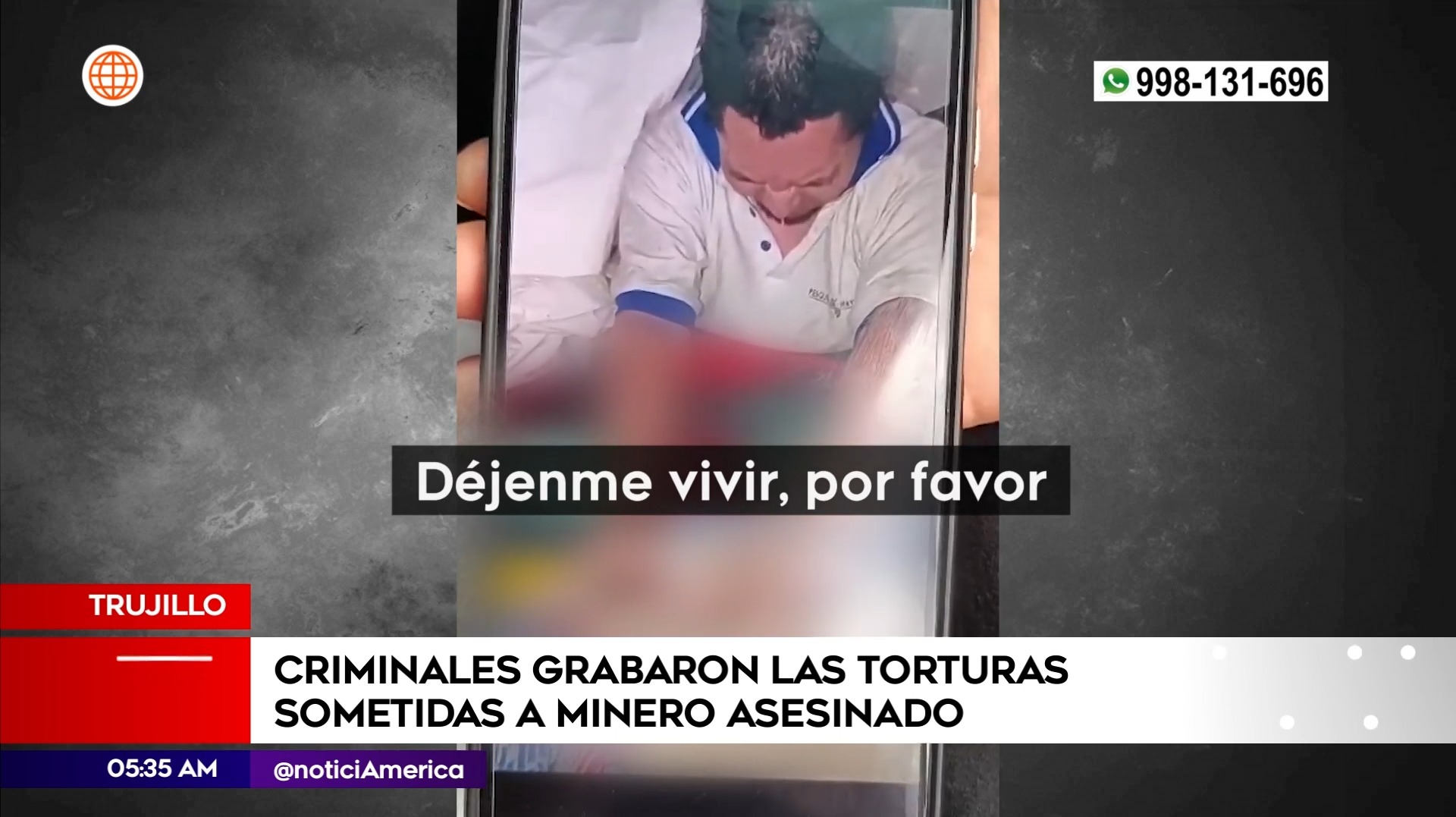 Criminales torturaron a minero asesinado en Trujillo. Foto: América Noticias