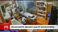 Trujillo: Delincuente armado asaltó sanguchería tras amenazar a trabajadoras