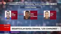 Trujillo: Desarticulan banda criminal 'Los compadres'