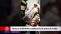 Trujillo: Detienen a hombre que fabricaba armas de fuego para delincuentes
