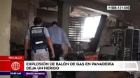 Trujillo: Explosión de balón de gas en panadería dejó un herido