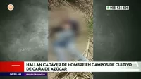 Trujillo: Hombre fue hallado sin vida en campos de cultivo de caña de azúcar