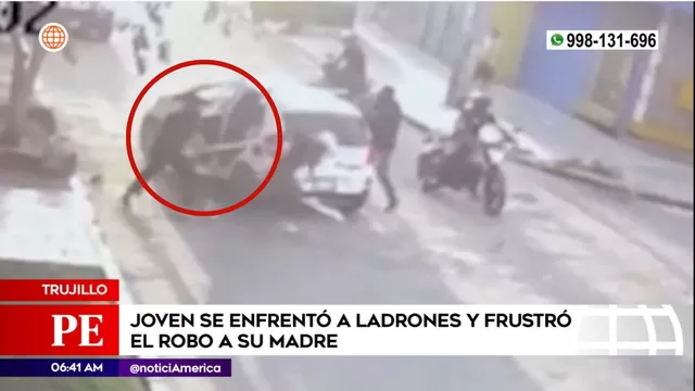 Trujillo: Joven defendió a su madre de un asalto usando un fierro