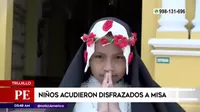 Trujillo: Niños acudieron disfrazados a Misa