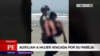 Trujillo: Policía auxilió a mujer atacada por su pareja