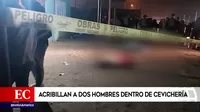 Trujillo: Sicarios asesinaron a dos hombres en restaurante 