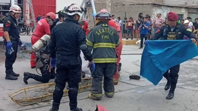 Trujillo: Tres personas mueren asfixiadas tras caer en buzón de alcantarillado en Moche