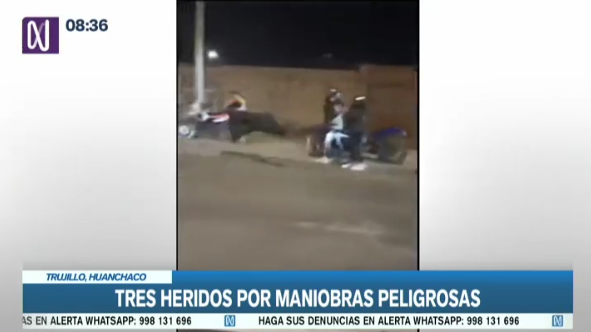 Trujillo: Tres personas resultaron heridas luego de que policía intentara intervenir a motociclista