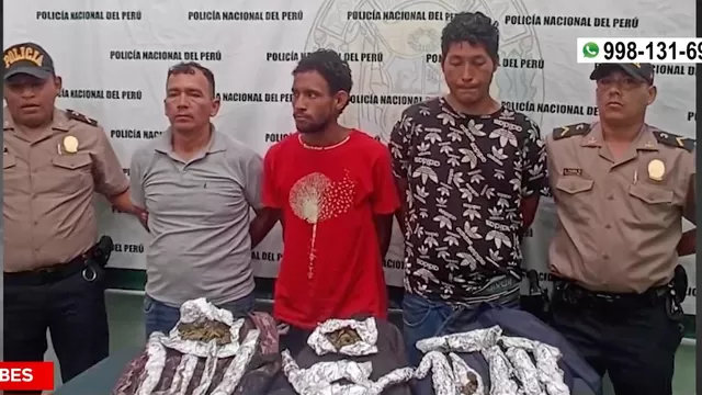 Tumbes: Policía capturó a extranjeros que transportaban droga camuflada en mochila