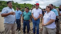 Tumbes: Puente afectado por las lluvias fue supervisado por ministra de Desarrollo Agrario