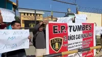 Tumbes: Trabajadores del INPE realizan protesta "indefinida" por incumplimiento de compromisos