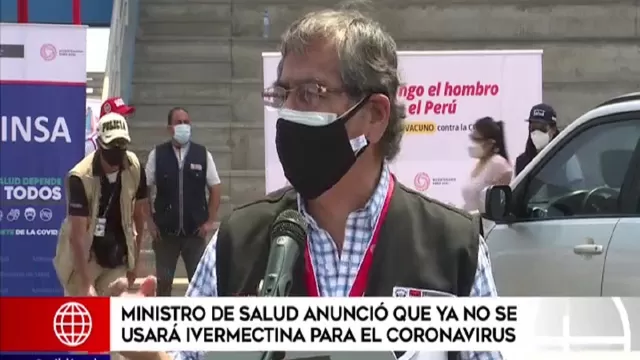 COVID-19: Ministro Ugarte señaló que ya no se usará la ivermectina porque "no tiene utilidad"