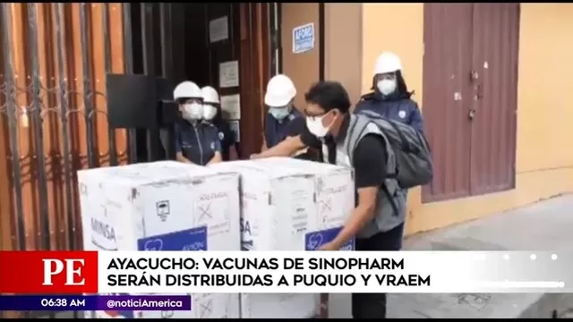 Vacunación en Perú:  Dosis de Sinopharm siguen llegando a regiones para seguir con el proceso de inmunización