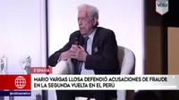 Vargas Llosa: "Claramente el Gobierno tomó partido en estas elecciones"