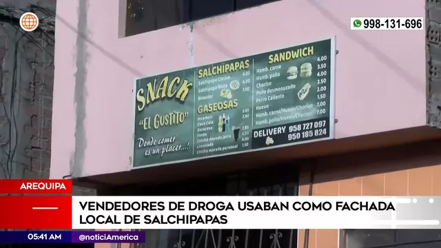 Vendedores de droga usaban local de venta de salchipapas como fachada