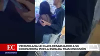 Venezolana clavó desarmador en la espalda a su compatriota tras discusión