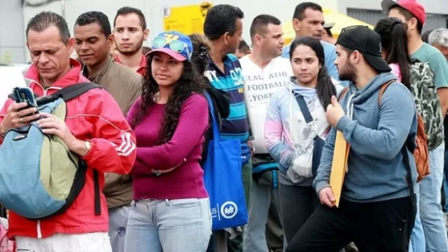 Venezolanos en Lima. Foto: Andina