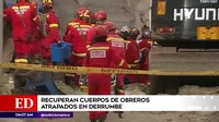 Ventanilla: Recuperan cuerpos de obreros atrapados en derrumbe