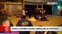 Ventanilla: Sicarios mataron a hombre cuando arreglaba su mototaxi