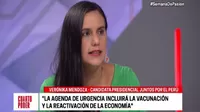 Verónika Mendoza: Convocaremos a todos los sectores democráticos para poder salir de la crisis