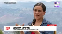 Verónika Mendoza sobre Keiko Fujimori: "Qué más quisiéramos que dejar en el pasado el autoritarismo, la corrupción y la violencia que ella representa"