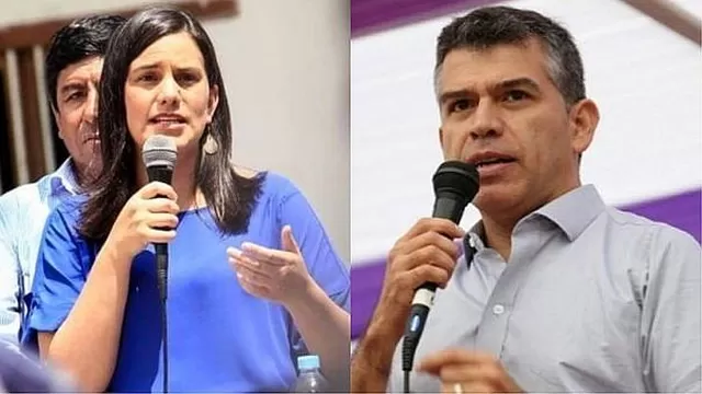 Los excandidatos a la presidencia Verónika Mendoza y Julio Guzmán / Foto: archivo Andina