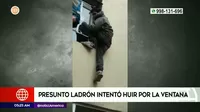 La Victoria: Atrapan a ladrón que intentó huir por una ventana