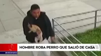 La Victoria: hombre roba perro que salió de casa