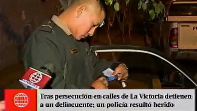 Policía herido, Ricardo Solano.