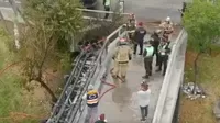 La Victoria: Controlan incendio en puente peatonal de Paseo de la República