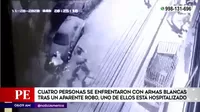 Villa María del Triunfo: 4 personas se enfrentaron a cuchillazos tras presunto robo
