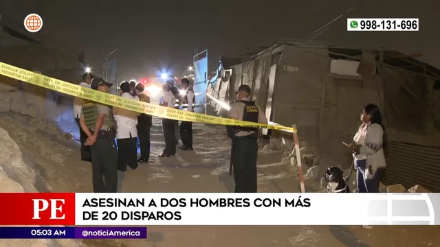 Villa María del Triunfo: Asesinan a dos hombres con más de 20 disparos