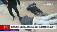 Villa María del Triunfo: Capturan a banda criminal Los injertos del sur