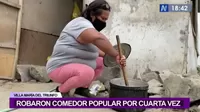 Villa María del Triunfo: Delincuentes roban comedor popular por cuarta vez