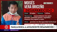 Villa María del Triunfo: Familia busca a adolescente desaparecido