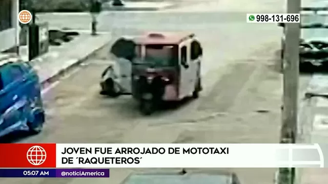 Villa María del Triunfo: Joven fue arrojado de mototaxi tras impedir asalto