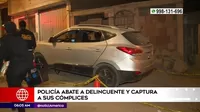 Villa María del Triunfo: Policía abatió a delincuente y capturó a dos cómplices