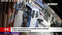 Villa María del Triunfo: Roban camioneta a madre que llevaba a sus mejores hijas