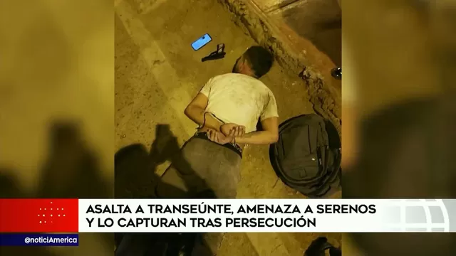 Villa El Salvador: Atraparon a ladrón tras persecución 