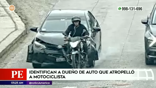 Villa El Salvador: Identifican a dueño de auto que atropelló a motociclista