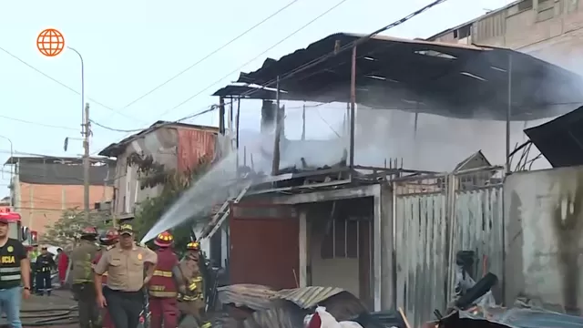 Villa El Salvador: Incendio devasta cuatro viviendas