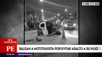 Villa El Salvador: Mototaxista fue baleado por evitar que asalten a su hijo