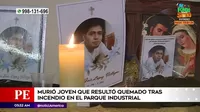 Villa El Salvador: Murió joven que resultó con quemaduras graves tras incendio en parque industrial